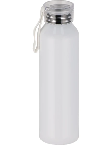 Butelka z aluminium z recyklingu CORK 600 ml – biały