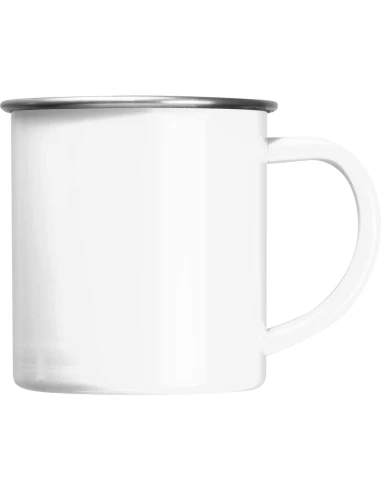 Kubek stalowy TREZZO 350 ml – biały