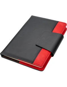 Notes A5 w linie z PU z recyklingu ASUNCION – czerwony