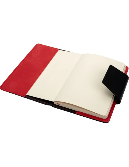 Notes A5 w linie z PU z recyklingu ASUNCION – czerwony
