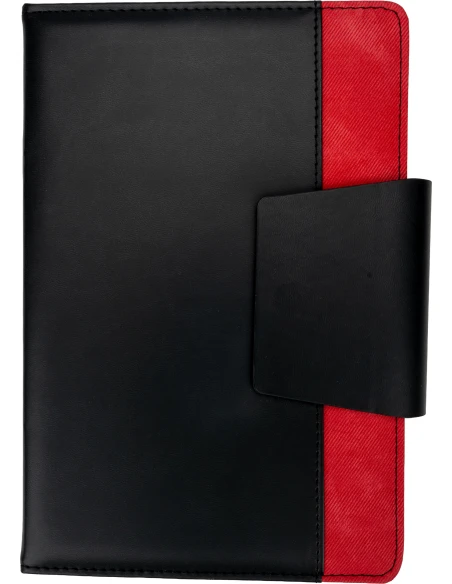 Notes A5 w linie z PU z recyklingu ASUNCION – czerwony