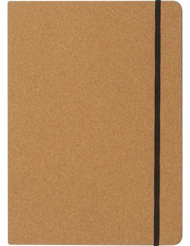 Folder A4 w linie z papieru z recyklingu SYRACUSE – beżowy