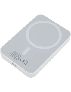 Power bank 5000 mAh z ładowarką indukcyjną WELS – biały