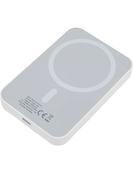 Power bank 5000 mAh z ładowarką indukcyjną WELS – biały