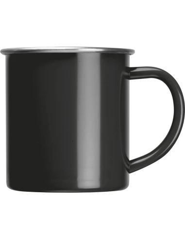 Kubek stalowy TREZZO 350 ml – czarny