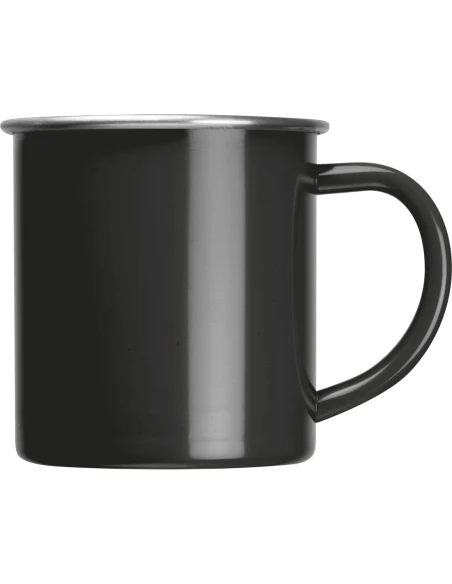 Kubek stalowy TREZZO 350 ml – czarny