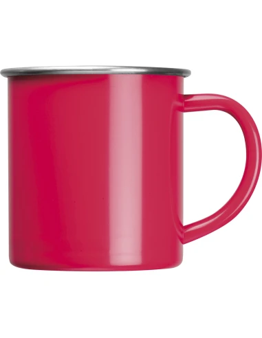 Kubek stalowy TREZZO 350 ml – czerwony