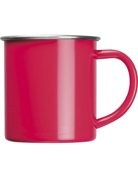 Kubek stalowy TREZZO 350 ml – czerwony