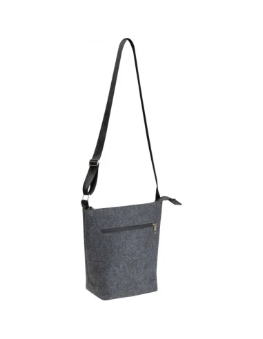 Torba filcowa na ramię rPET LAGOS – ciemnoszary