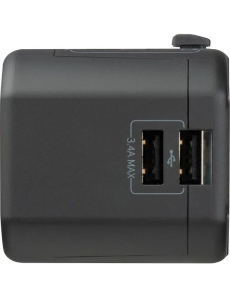 Adapter podróżny MARACENA – czarny