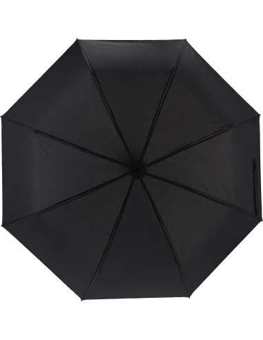 Parasol manualny rPET Ø98 cm NORTHAMPTON – czarny