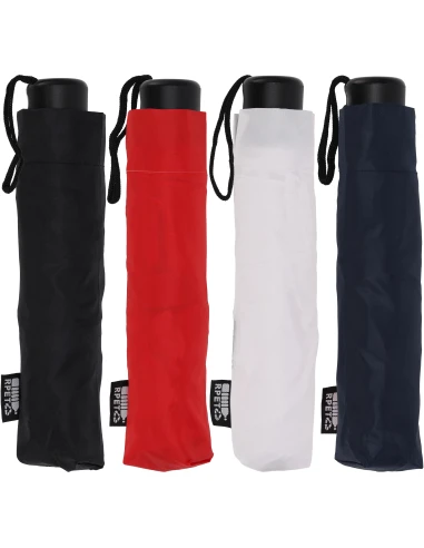 Parasol manualny rPET Ø98 cm NORTHAMPTON – czerwony