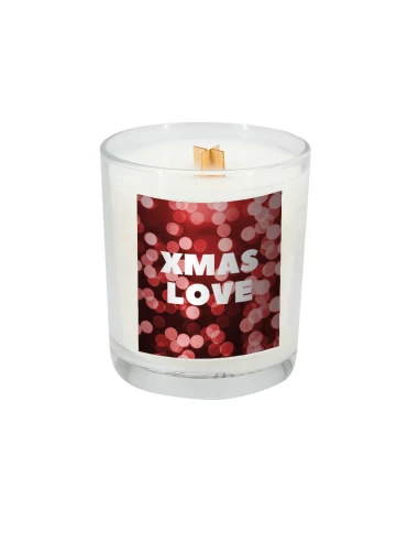 Świeca sojowa 190g Christmas love – przeźroczysty