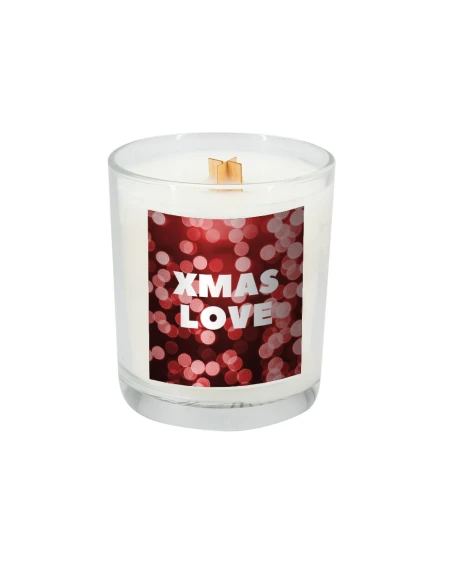 Świeca sojowa 190g Christmas love – przeźroczysty