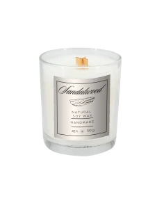 Świeca sojowa 190g Sandalwood – przeźroczysty