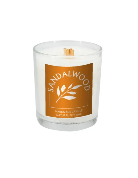 Świeca sojowa 190g Sandalwood – przeźroczysty