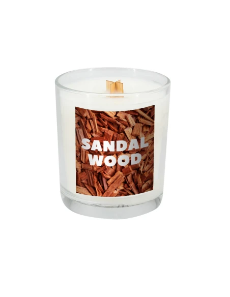 Świeca sojowa 190g Sandalwood – przeźroczysty