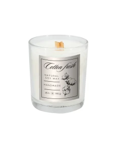Świeca sojowa 190g Cotton Fresh – przeźroczysty