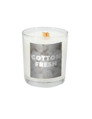Świeca sojowa 190g Cotton Fresh – przeźroczysty