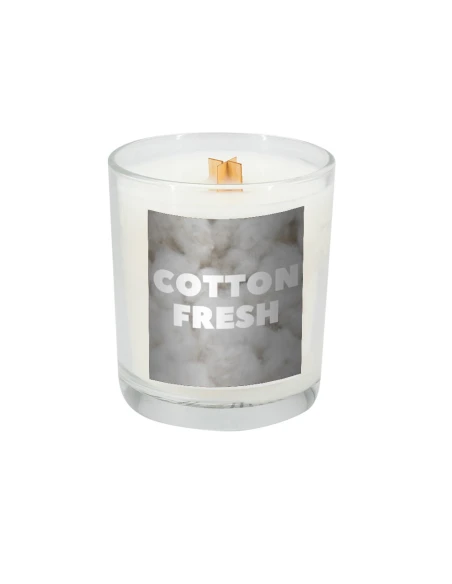 Świeca sojowa 190g Cotton Fresh – przeźroczysty