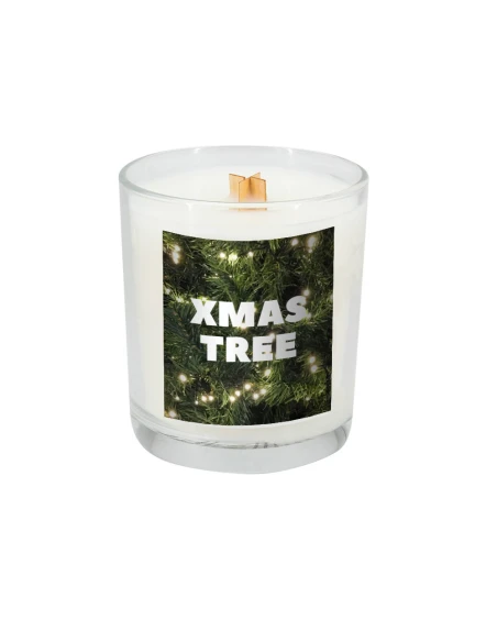 Świeca sojowa 190g Christmas tree – przeźroczysty