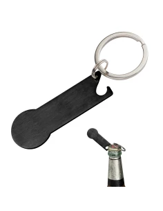 Brelok metalowy otwieracz do butelek STICKIT – czarny 2