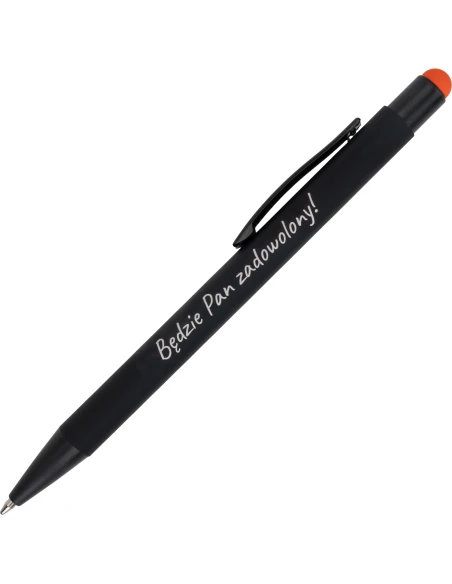 Długopis metalowy touch pen soft touch OHARA – pomarańczowy