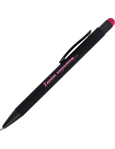 Długopis metalowy touch pen soft touch OHARA – różowy