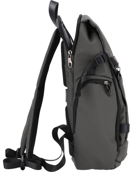 Plecak na laptopa SANTA ANA MoLu z poliestru z recyklingu – ciemnoszary