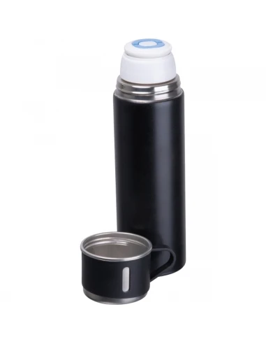 Termos z 3 kubkami ICELAND 400 ml – czarny