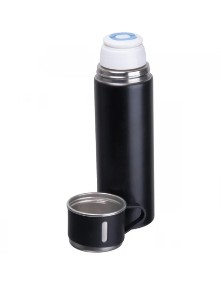 Termos z 3 kubkami ICELAND 400 ml – czarny