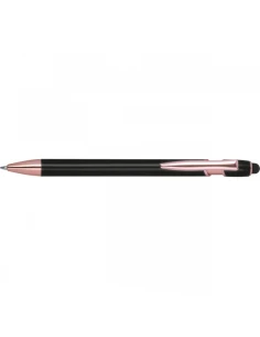 Długopis aluminiowy z recyklingu żelowy touch pen BELO HORIZONTE – czarny