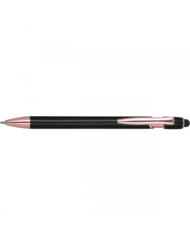 Długopis aluminiowy z recyklingu żelowy touch pen BELO HORIZONTE – czarny