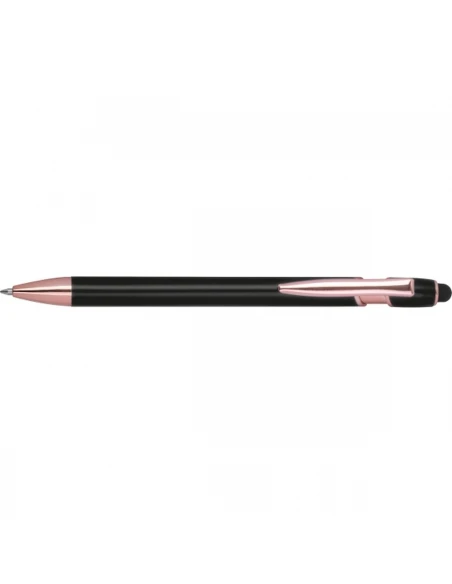 Długopis aluminiowy z recyklingu żelowy touch pen BELO HORIZONTE – czarny