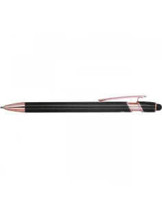 Długopis aluminiowy z recyklingu żelowy touch pen BELO HORIZONTE – czarny 2
