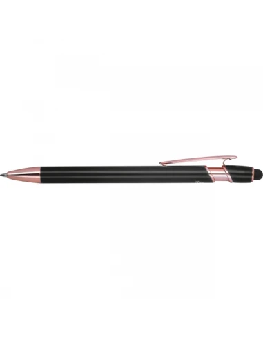 Długopis aluminiowy z recyklingu żelowy touch pen BELO HORIZONTE – czarny