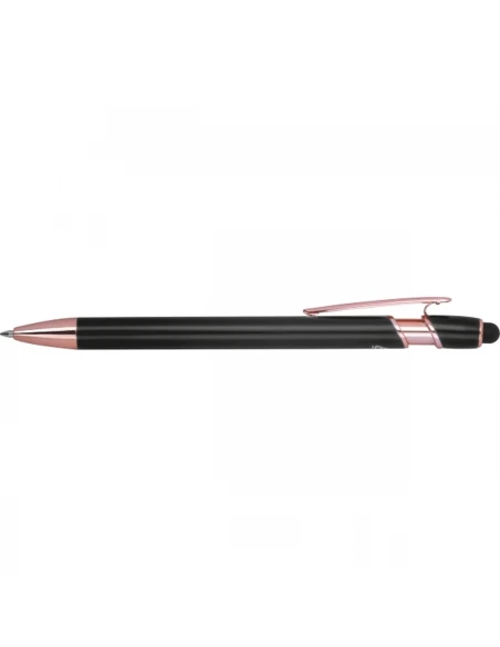 Długopis aluminiowy z recyklingu żelowy touch pen BELO HORIZONTE – czarny