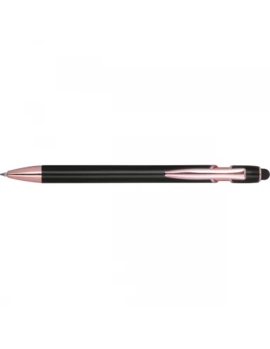 Długopis aluminiowy z recyklingu żelowy touch pen BELO HORIZONTE – czarny