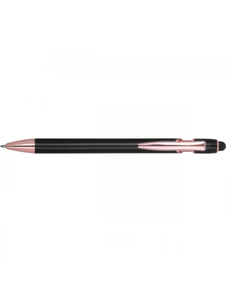 Długopis aluminiowy z recyklingu żelowy touch pen BELO HORIZONTE – czarny