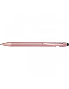 Długopis aluminiowy z recyklingu żelowy touch pen BELO HORIZONTE – różowe złoto