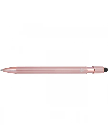 Długopis aluminiowy z recyklingu żelowy touch pen BELO HORIZONTE – różowe złoto