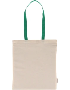 Torba bawełniana z długimi uszami, z recyklingu 140g/m2 CAMBRIDGE – zielony 2