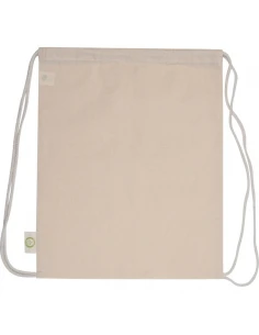 Worek sportowy z bawełny organicznej 140 g/m2 HOUSTON – beżowy 2