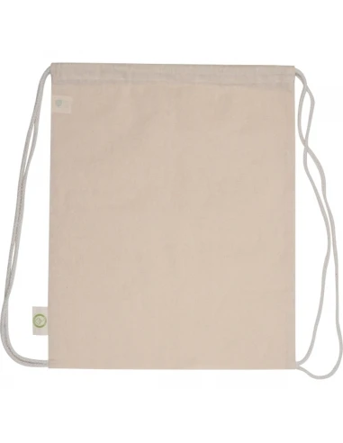 Worek sportowy z bawełny organicznej 140 g/m2 HOUSTON – beżowy