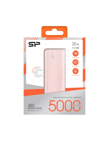 Power bank QD50 5000 mAh Silicon Power – różowy