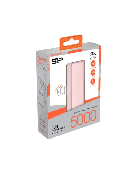 Power bank QD50 5000 mAh Silicon Power – różowy