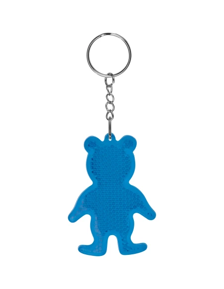 Brelok odblaskowy BEAR – niebieski
