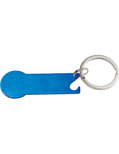 Brelok metalowy otwieracz do butelek STICKIT – niebieski