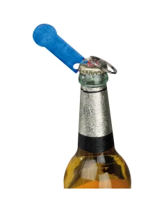 Brelok metalowy otwieracz do butelek STICKIT – niebieski 2