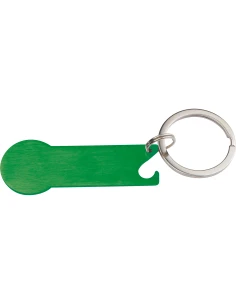 Brelok metalowy otwieracz do butelek STICKIT – zielony